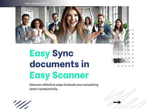 Sync documents in Easy Scanner 