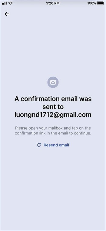 Confirm Registration